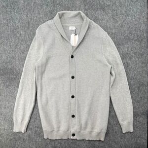 7 Diamonds Sweater Mens Extra Large Gray Collar Cardigan Button Front New